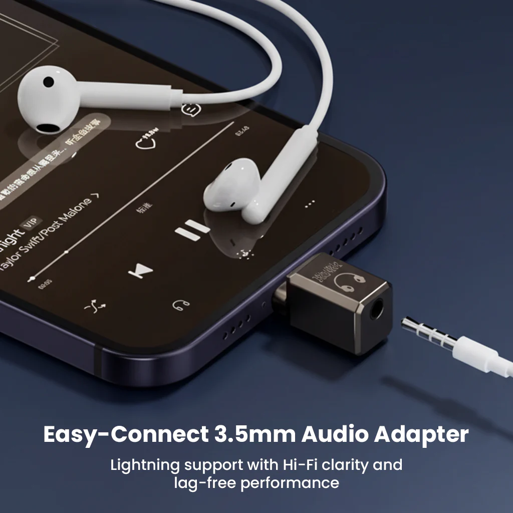 AUDIOCULAR- A19X Lightning to 3.5mm Female Audio Adapter - Image 3