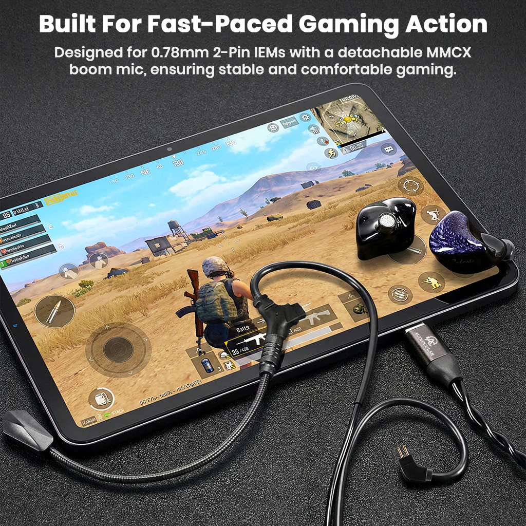 AUDIOCULAR - BOOM-X Gaming IEM Upgrade Cable with Mic - Image 7