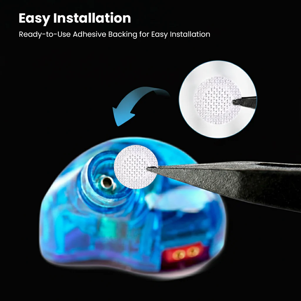 AUDIOCULAR - IEM Nozzle Filters Paper Acoustic Mesh (White / Black) - Image 12