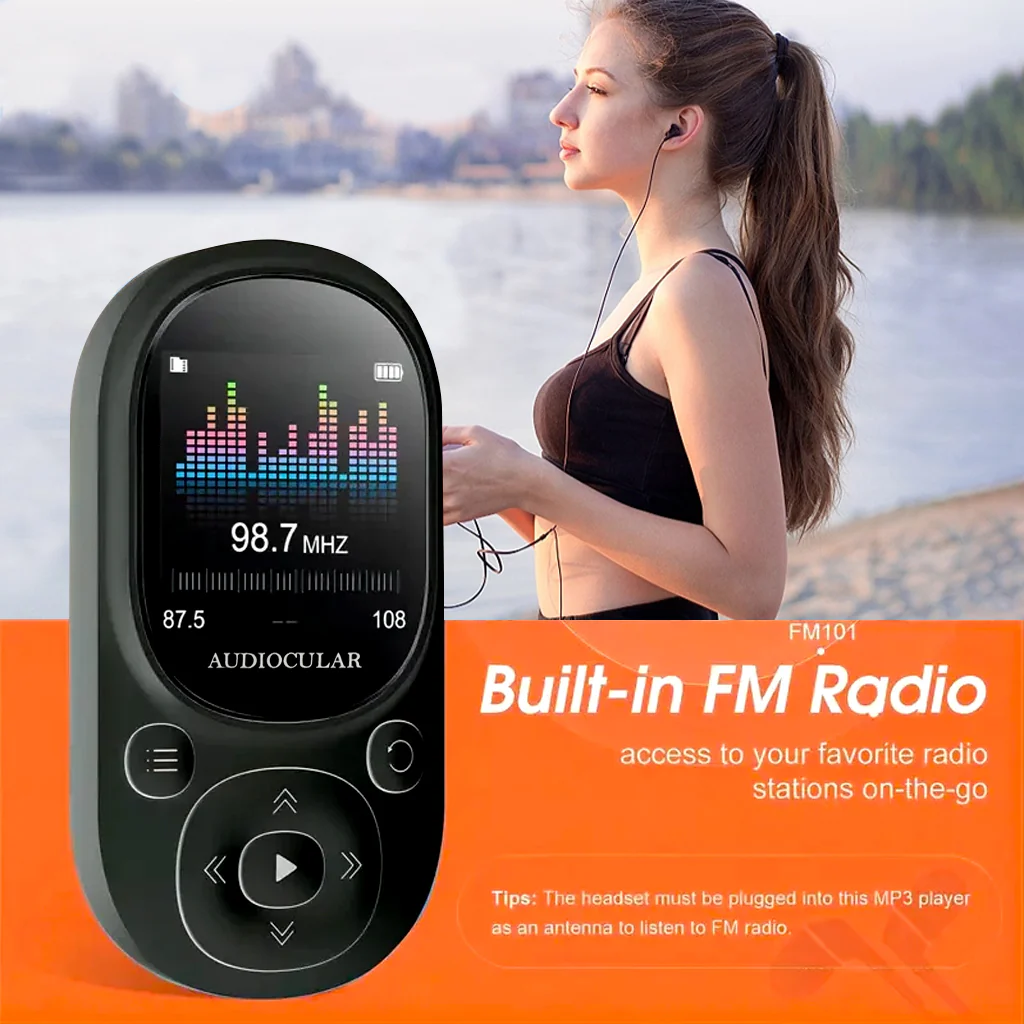 AUDIOCULAR - M11 Portable Mp3 Player with Clip Design - Image 5