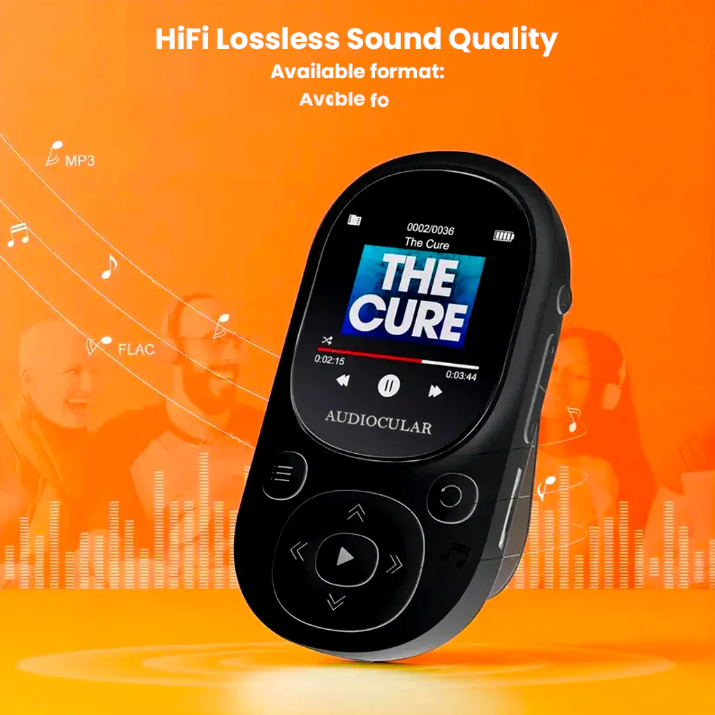 AUDIOCULAR - M11 Portable Mp3 Player with Clip Design - Image 6