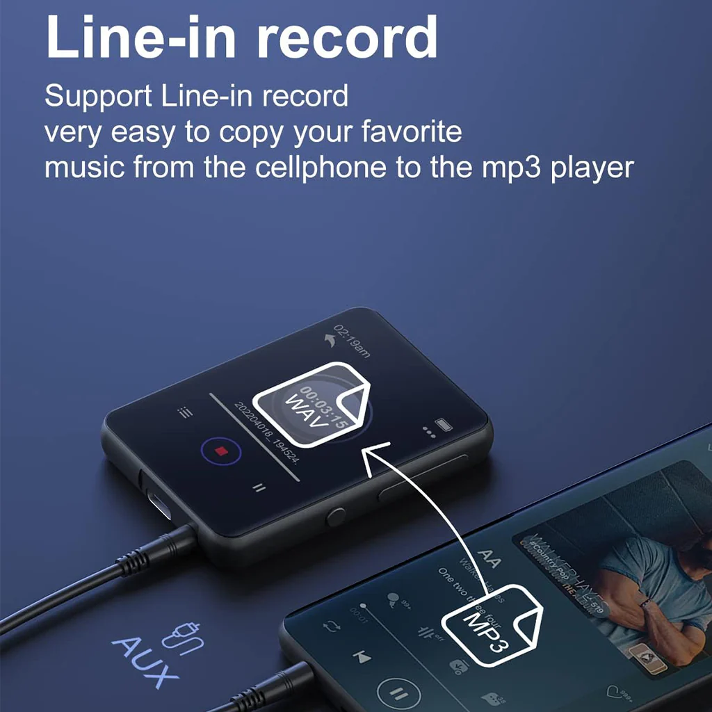 AUDIOCULAR M31 Portable Mp3 Music Player with Bluetooth - Image 12