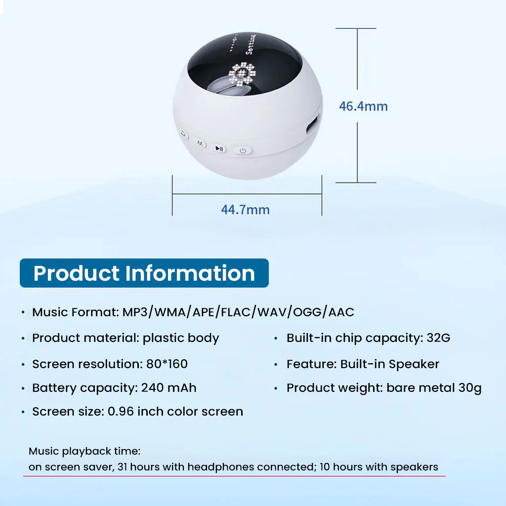 AUDIOCULAR - M81 Portable Mp3 Player - Image 10