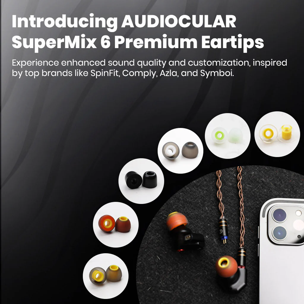 AUDIOCULAR - SuperMix 6 Hybrid Premium Eartips for IEMs - Image 34