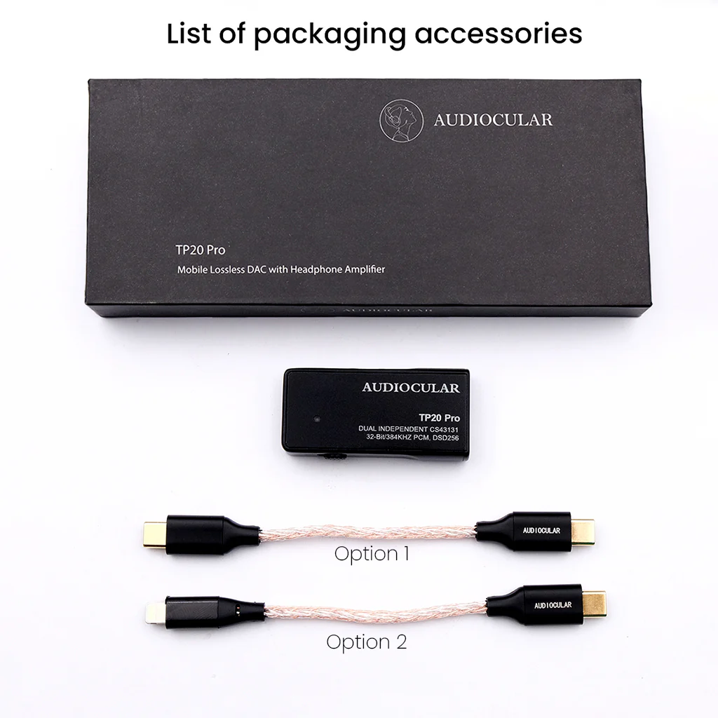 AUDIOCULAR - TP20 Pro Dual CS43131 Portable DAC & Amp - Image 25