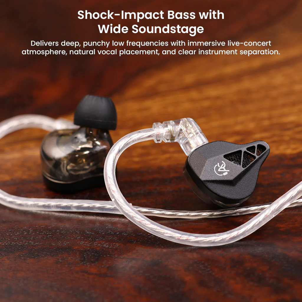 AUDIOCULAR x KZ Beast Type-C IEM with KT02H20P DAC, 10mm Dual Magnetic Driver - Image 5