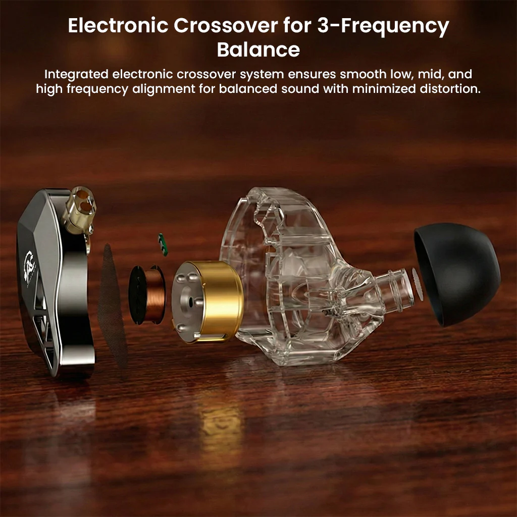 AUDIOCULAR x KZ Beast Type-C IEM with KT02H20P DAC, 10mm Dual Magnetic Driver - Image 6