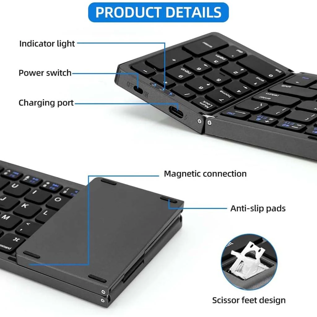 B089 Foldable Wireless Keyboard - Image 9
