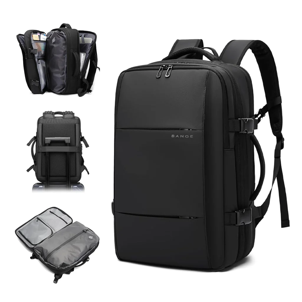 BANGE - 3028 35L Smart Travel Backpack with USB Port Fit for 17.3