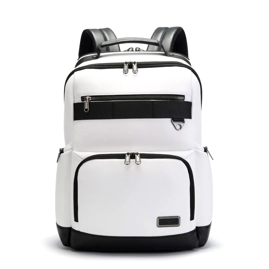 BANGE 6627 18L Genuine Leather Backpack Bag Fit for 15.6'' Laptop - Image 14