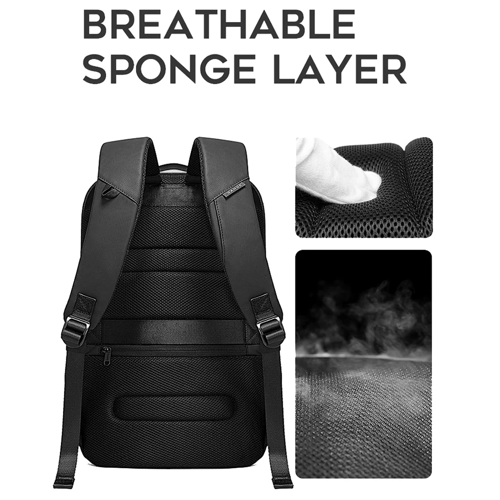 BANGE - 7216 Plus 35L Travel Backpack with Antitheft Lock & Charging Port - Image 8