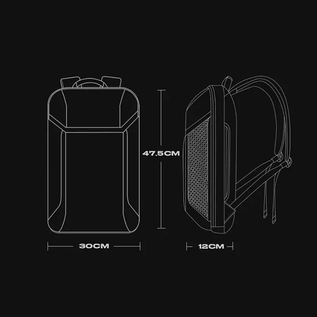 BANGE - Laptop Backpack fit for 15.6” Laptop Compact Travel Bag for Men - Image 20