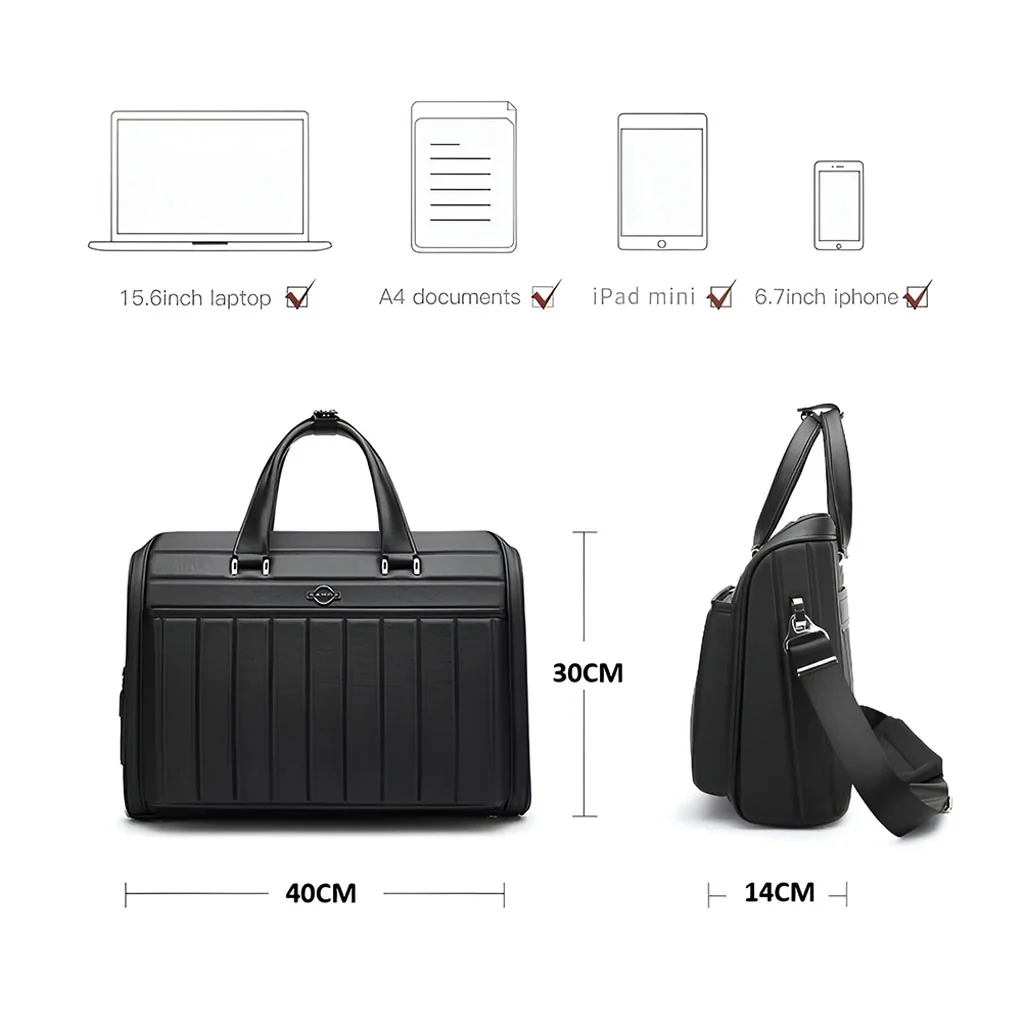 BANGE YZ350 Office Laptop Business Briefcase Messenger Bag 15.6inch - Image 9