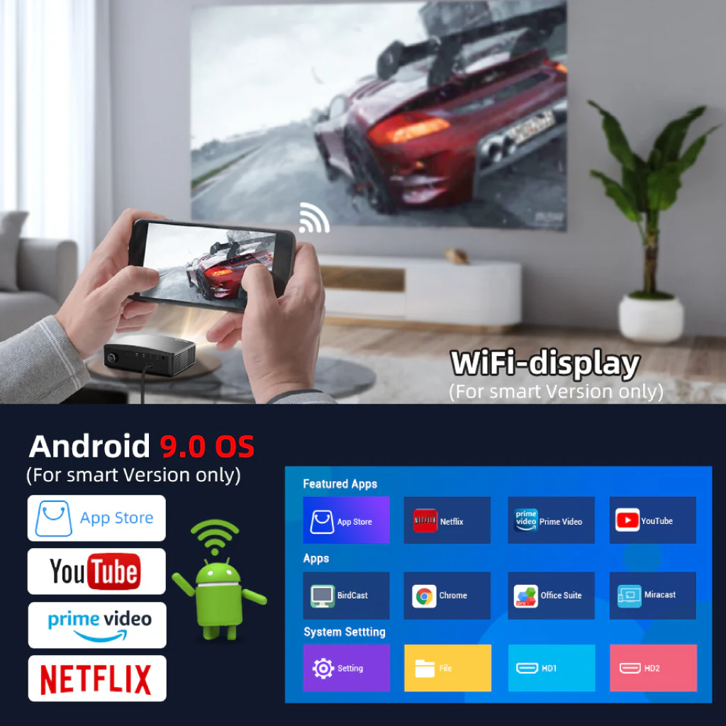 Byintek - K25 Full HD Android Projector - Image 4