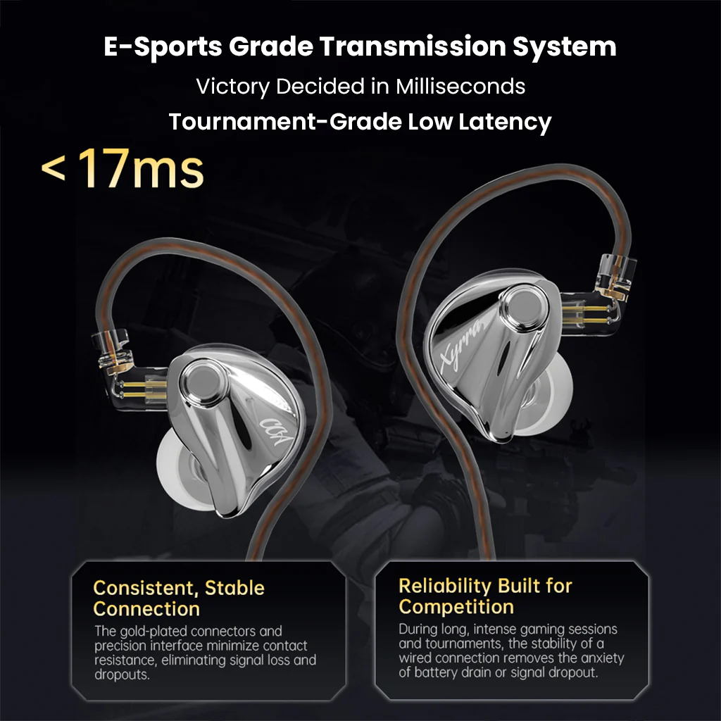 CCA - Xyraa Hybrid 10mm DD + 1 BA Driver Gaming IEM - Image 8