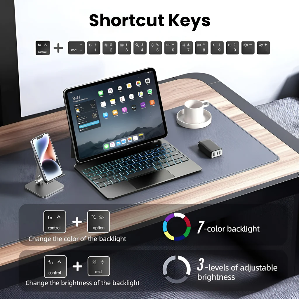 CD11 Keyboard Case for iPad Pro 11” M5 & iPad Air 10.9” (4th/5th Gen, M2/M3) - Image 5
