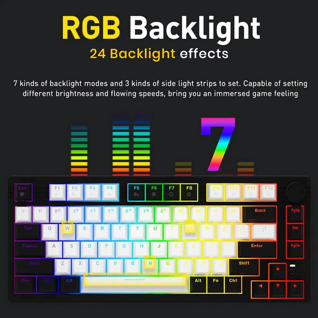 DAREU EK75 Mechanical Wired Gaming Keyboard with 75% TKL layout - Image 4