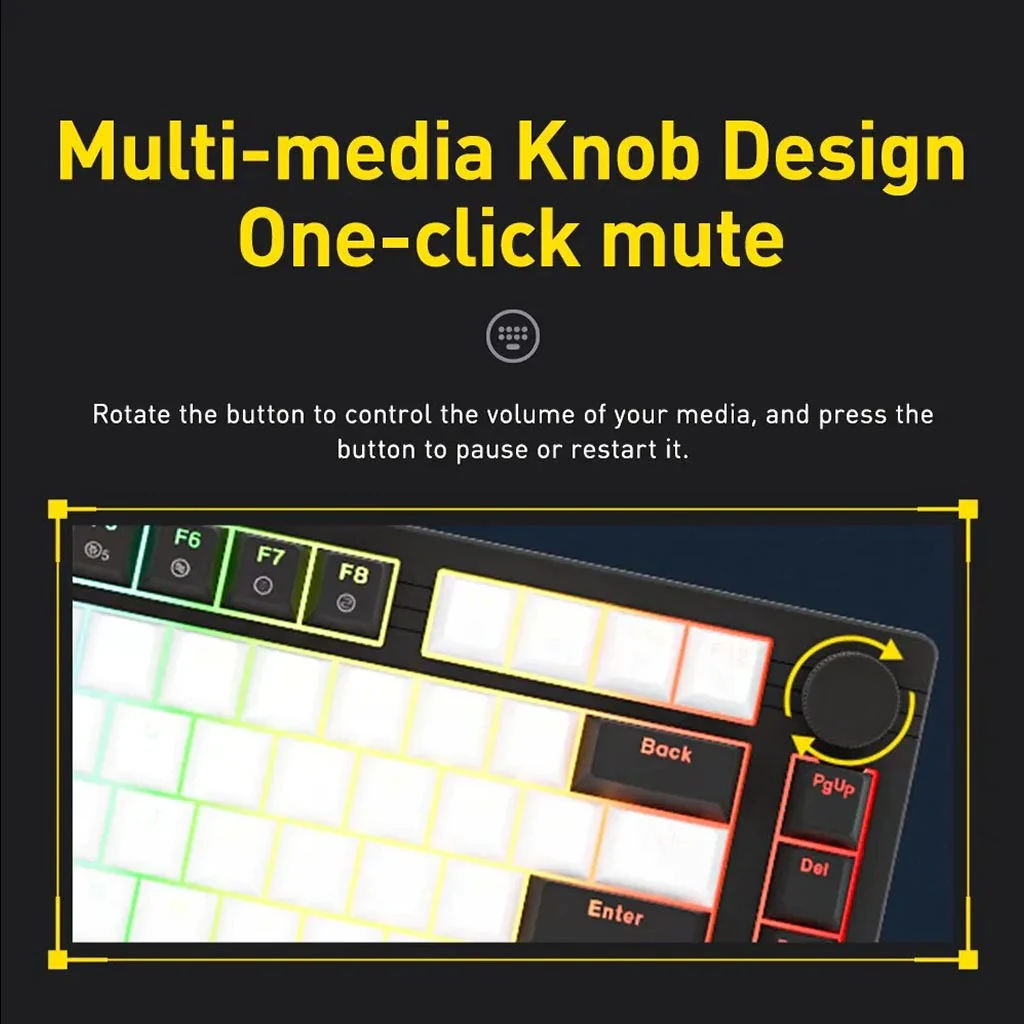 DAREU EK75 Mechanical Wired Gaming Keyboard with 75% TKL layout - Image 7