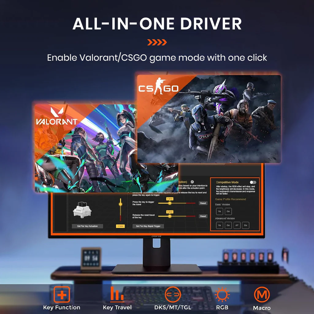 DAREU EK75RT Mechanical Wired Gaming Keyboard with Rapid Trigger - Image 9