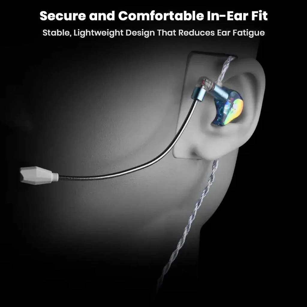 EPZ – G30 1DD + 1BA Gaming IEM With ENC Boom Mic - Image 10