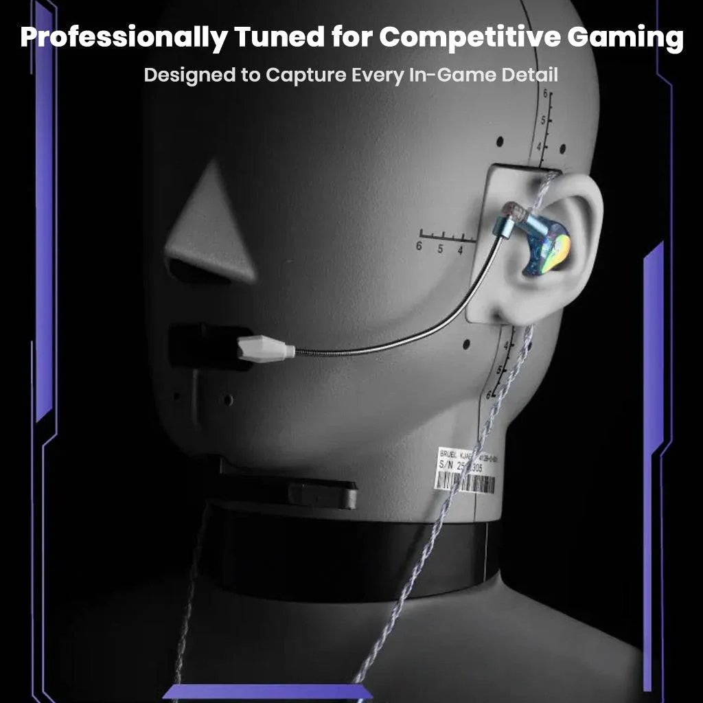 EPZ – G30 1DD + 1BA Gaming IEM With ENC Boom Mic - Image 7