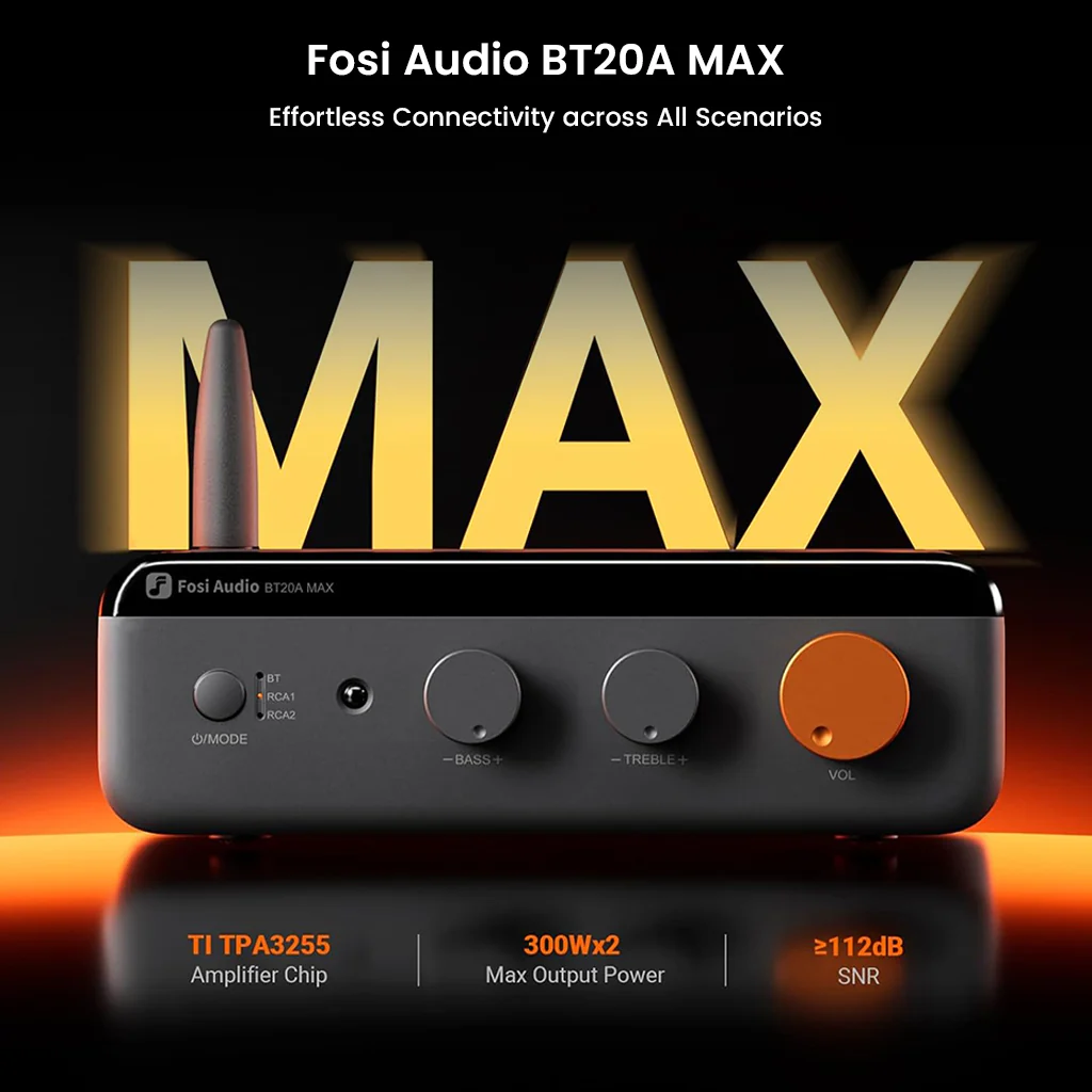 Fosi Audio - BT20A MAX Bluetooth Stereo Power Amp - Image 2