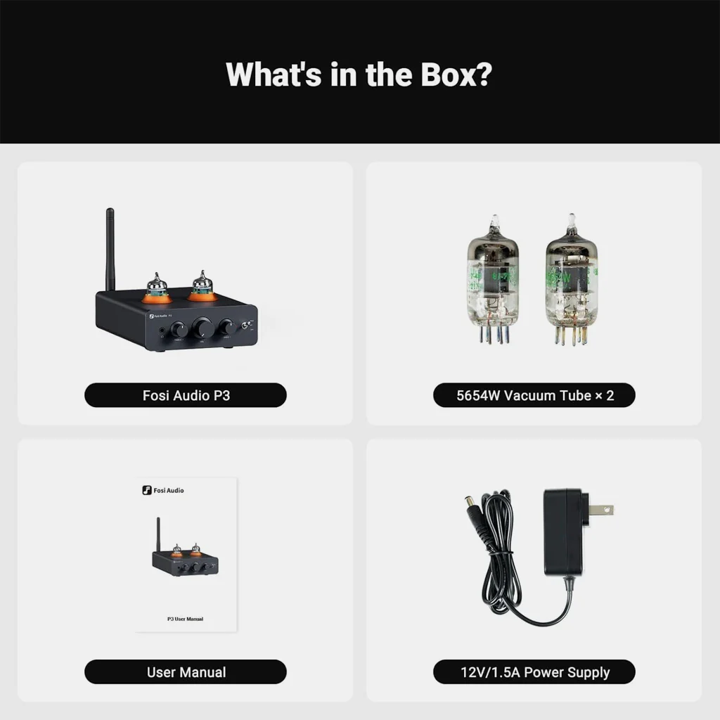 Fosi Audio P3 Tube Preamp Headphone Amplifier - Image 14