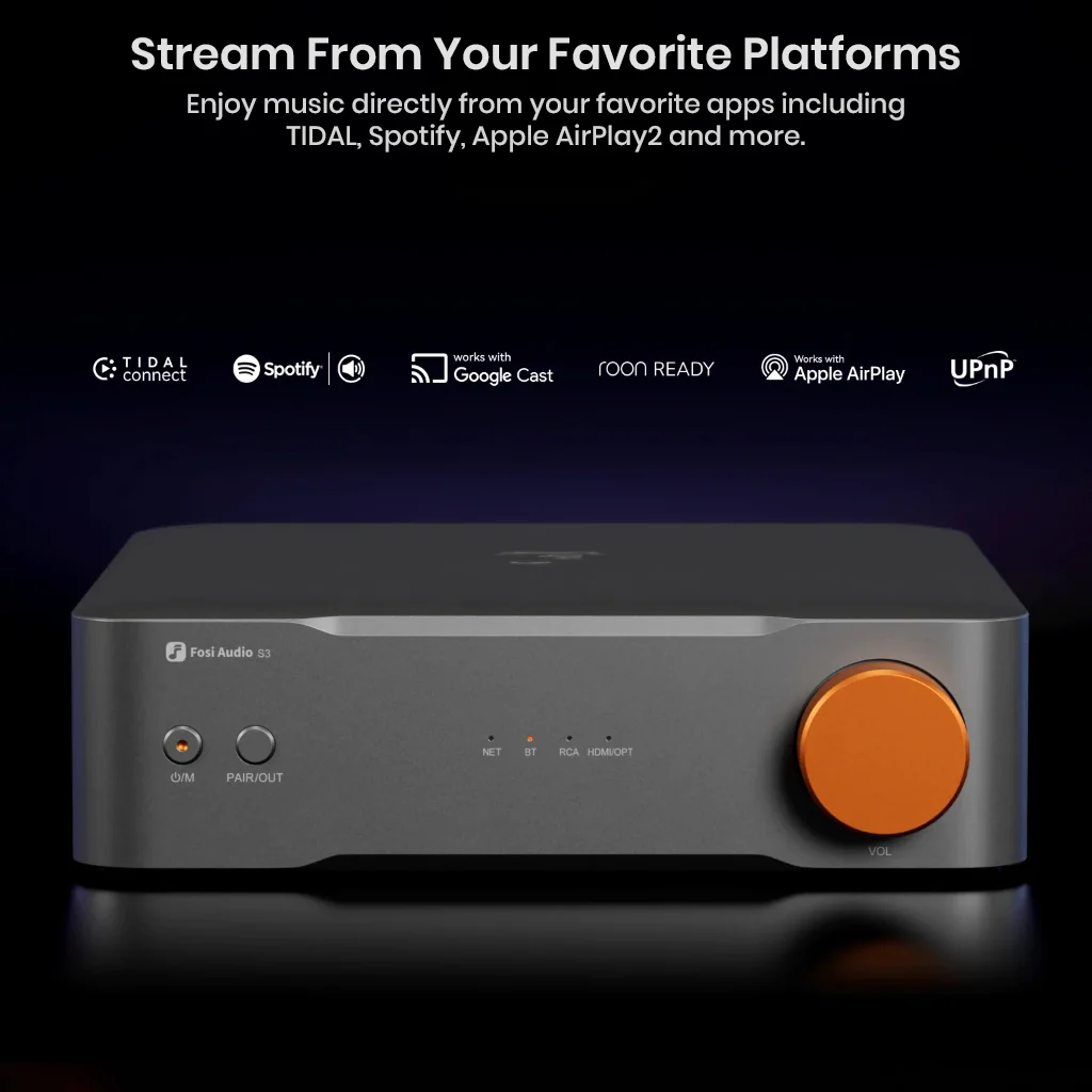 Fosi Audio – S3 Balanced HiFi Streamer / DAC / Preamp - Image 5