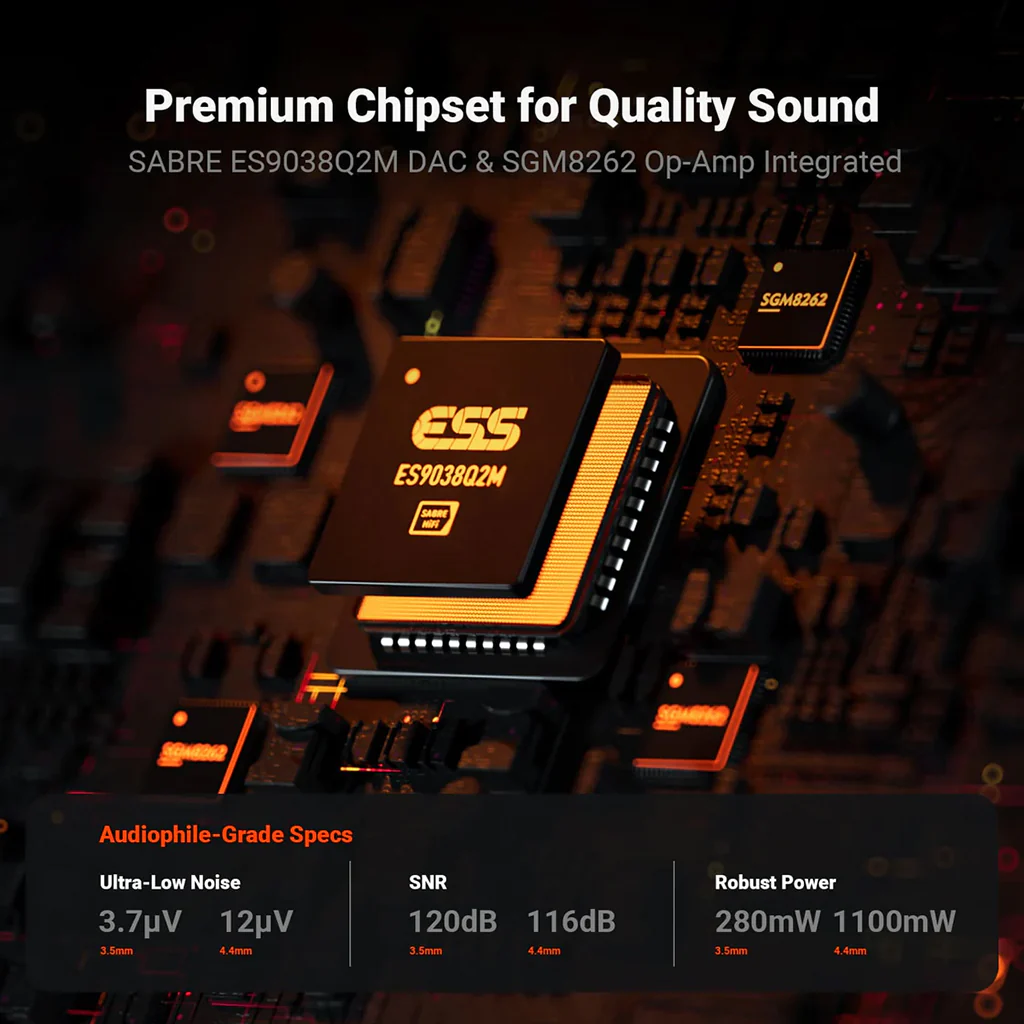 Fosi Audio - SK02 ES9038Q2M Desktop DAC and Headphone Amplifier - Image 5