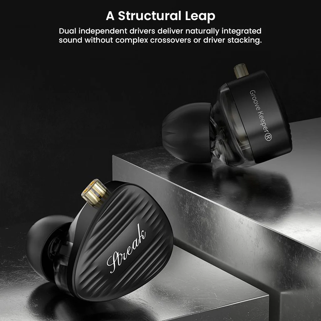 GK- Streak 1DD and 1 Micro Planar Dual-Driver In-Ear Monitor - Image 11