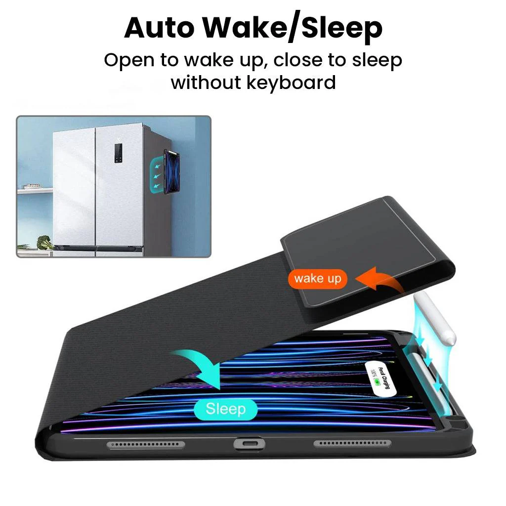 HD109T Keyboard Case for iPad Air M2/M3 with Magnetically Detachable Cover - Image 9
