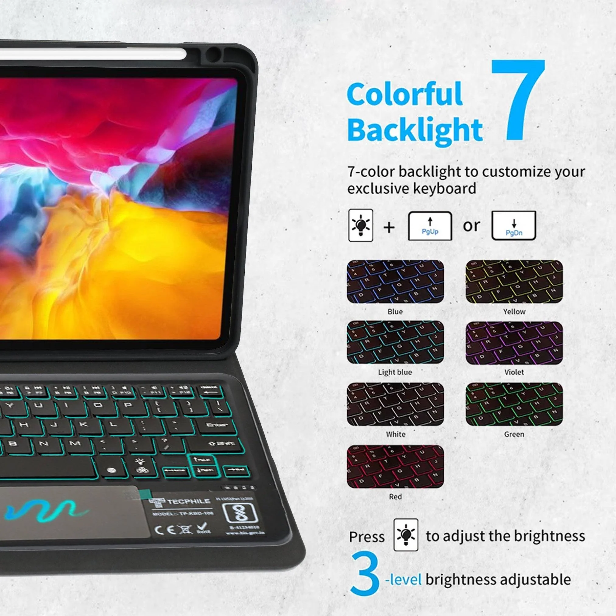HDT-Pro11 Keyboard Case for iPad Pro 11 M4 2024 with Transparent Design - Image 8