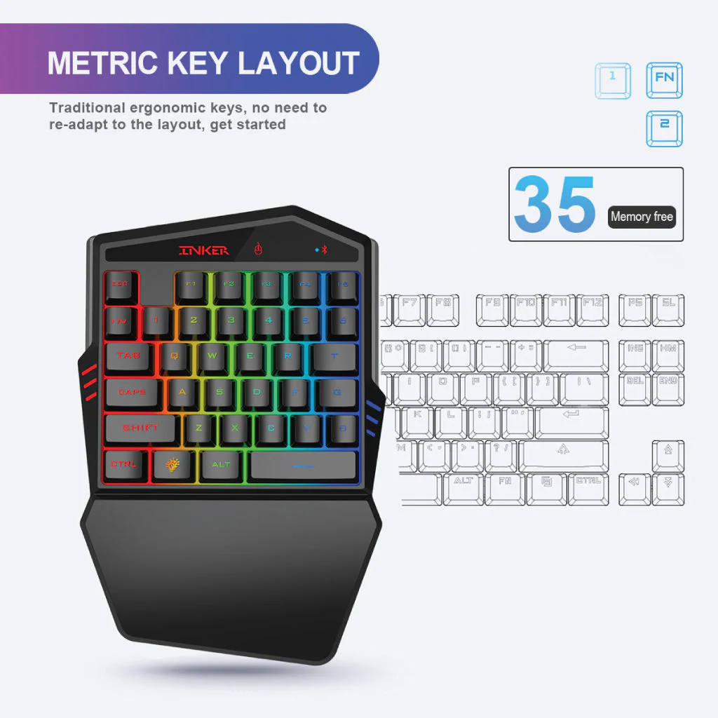 HXSJ - K99 Wireless Gaming Keyboard Mouse Combo - Image 13