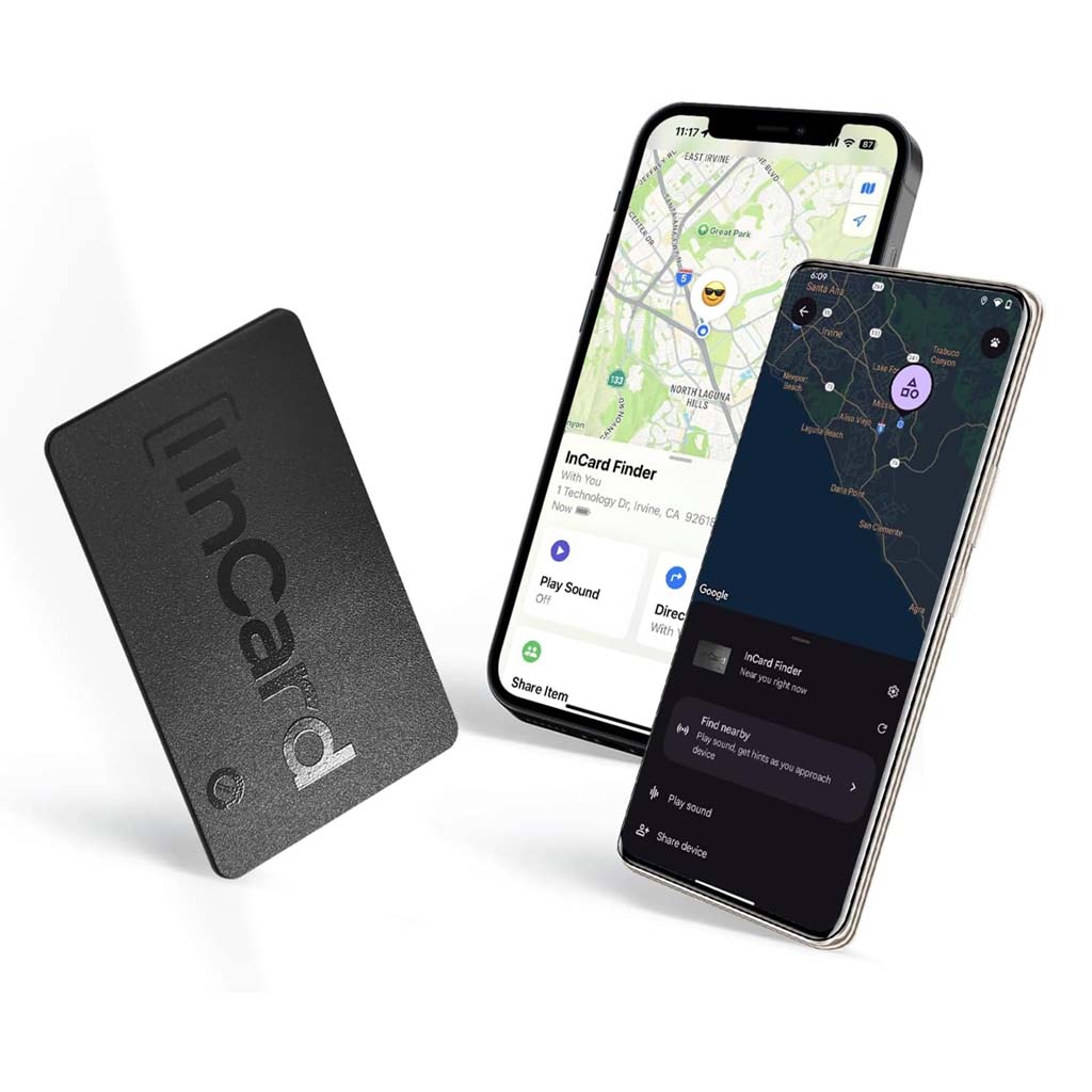 InCard Finder Bluetooth Tag Tracker for both Google's Find Hub & Apple Find My