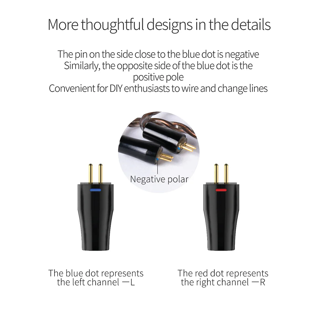 KBEAR - 4 Core Warmth Upgrade Cable for IEM - Image 4