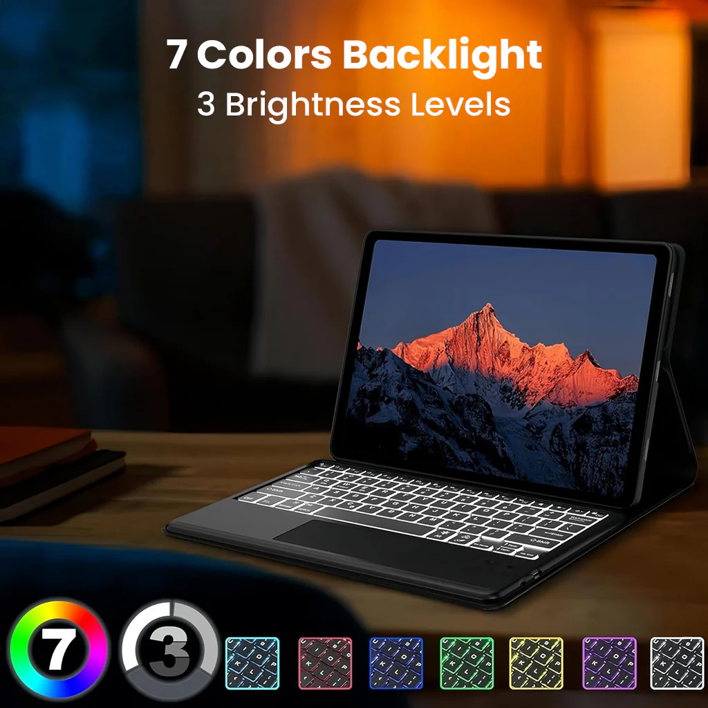 Keyboard Case for Moto Pad 60 Pro, Lenovo Idea Tab Pro 2025, Lenovo Tab P12 12.7” - Image 3