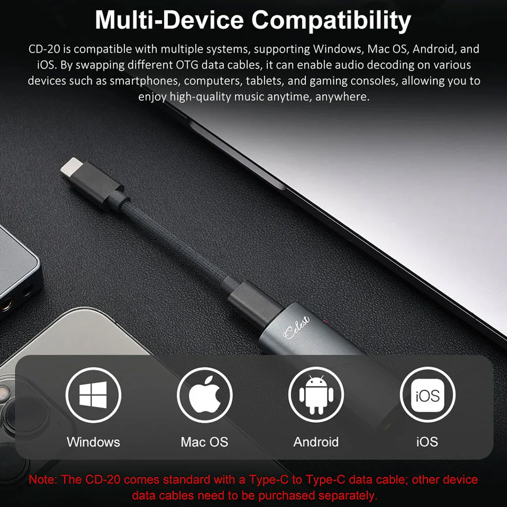 KINERA - Celest CD-20 ES9039Q2M Portable DAC & AMP - Image 11
