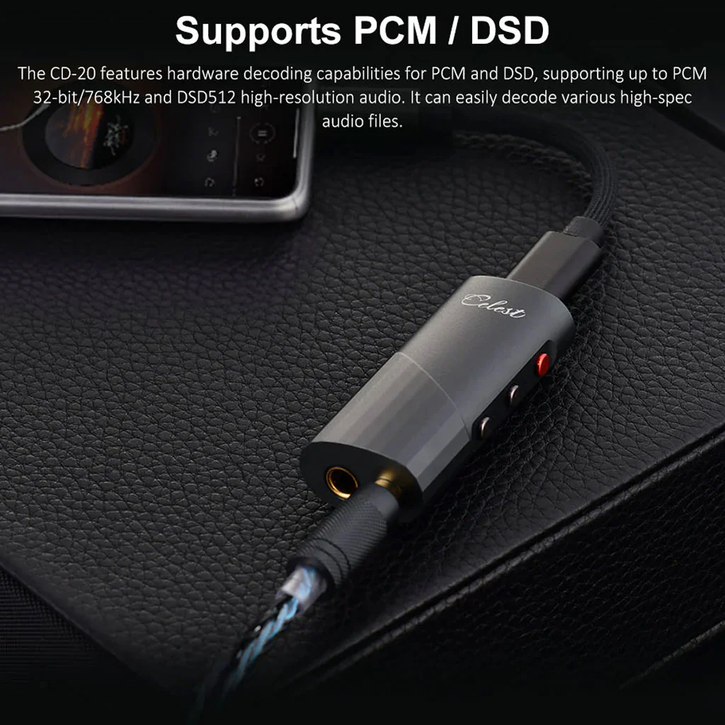 KINERA - Celest CD-20 ES9039Q2M Portable DAC & AMP - Image 4