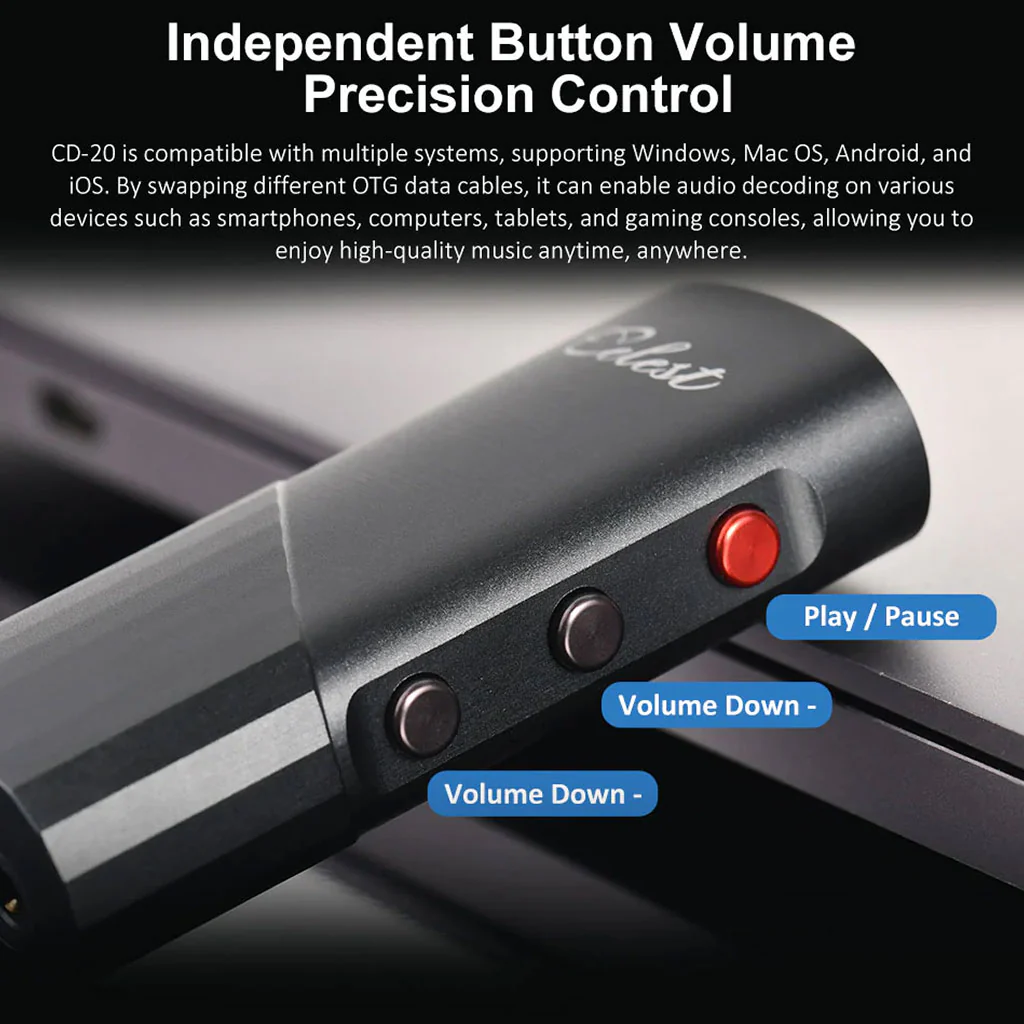 KINERA - Celest CD-20 ES9039Q2M Portable DAC & AMP - Image 9