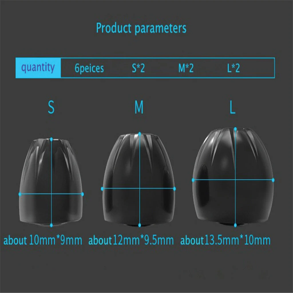 KZ - 3 Pair Star Line Silicone Eartips - Image 7