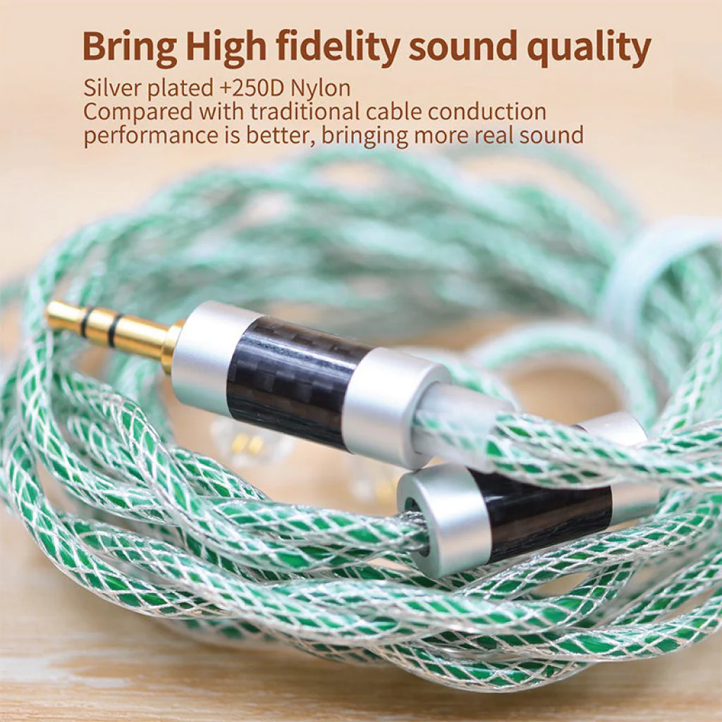 KZ - 90-11 OFC Silver Plated Upgrade Cable for IEM - Image 4