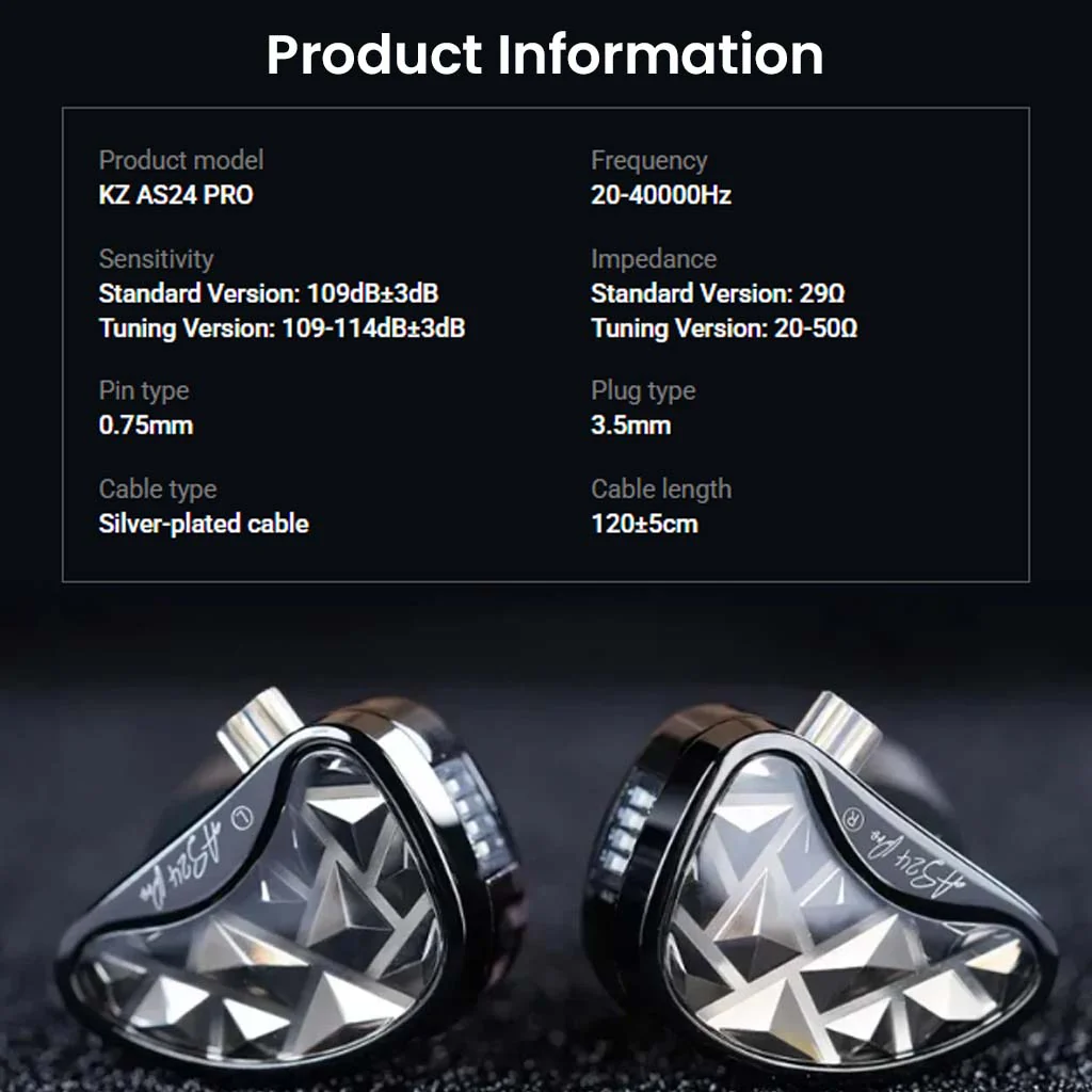 KZ - AS24 Pro 24 Balanced Armature Drivers IEM - Image 17