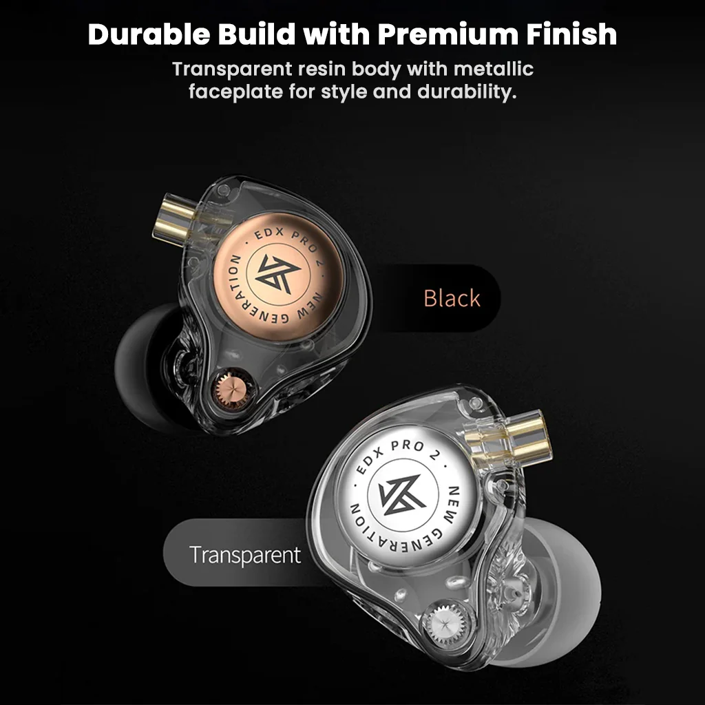 KZ - EDX Pro 2 Super Linear 10mm Dynamic Driver IEM - Image 2