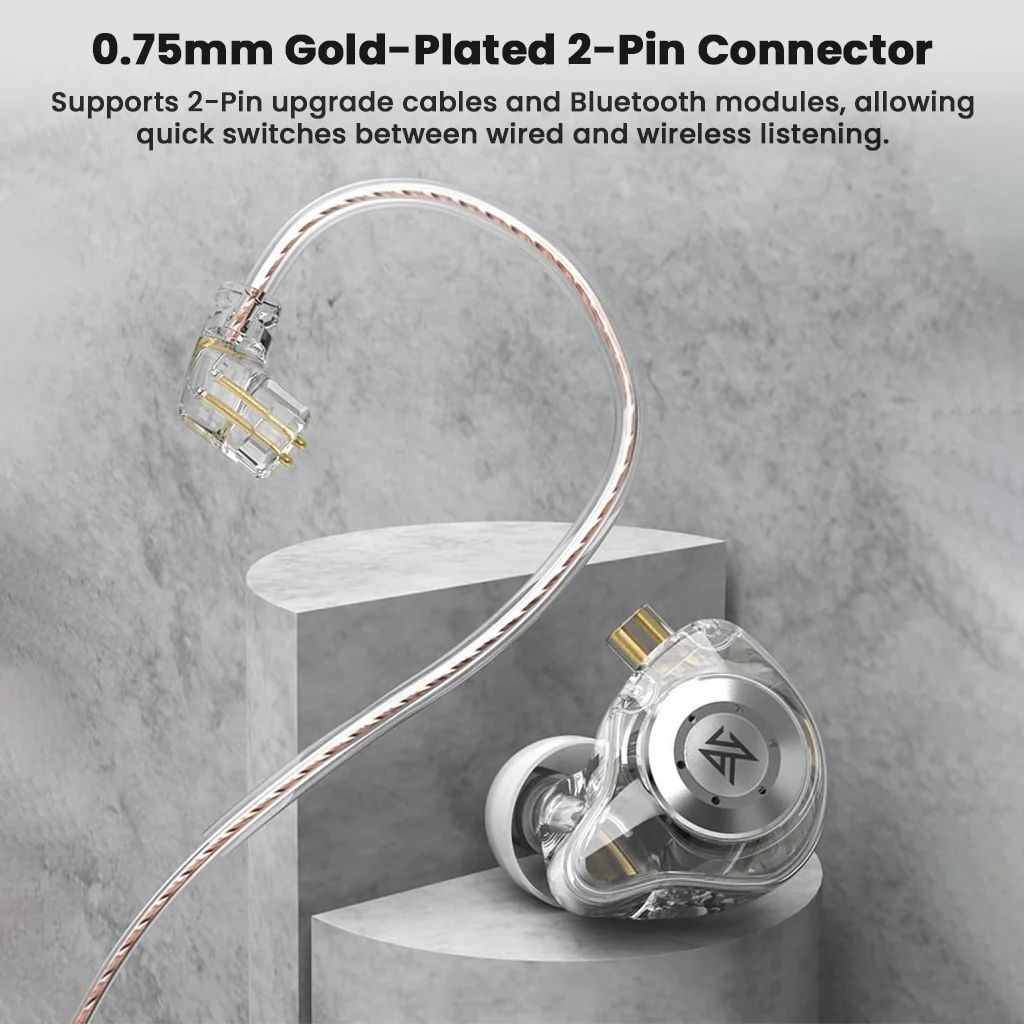 KZ - EDX Pro IEM with Dual Cable (3.5mm + Type C) with Mic - Image 6