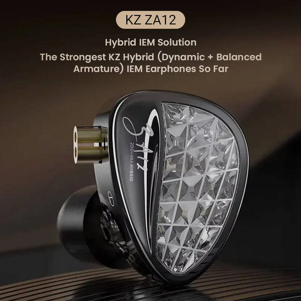 KZ ZA12 4BA+2DD Drivers Hybrid IEM - Image 3