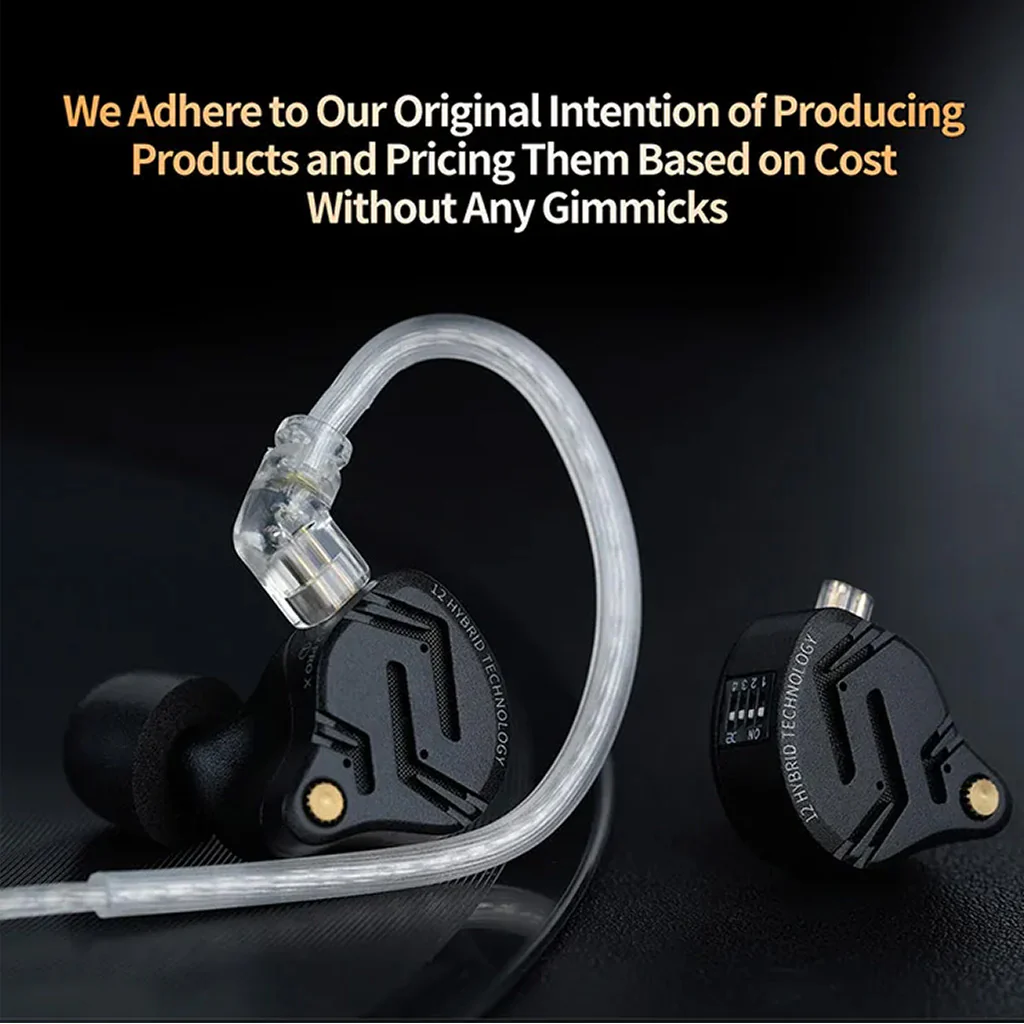 KZ ZS12 Pro X IEM + AUDIOCULAR D10 DAC Dongle - Image 3