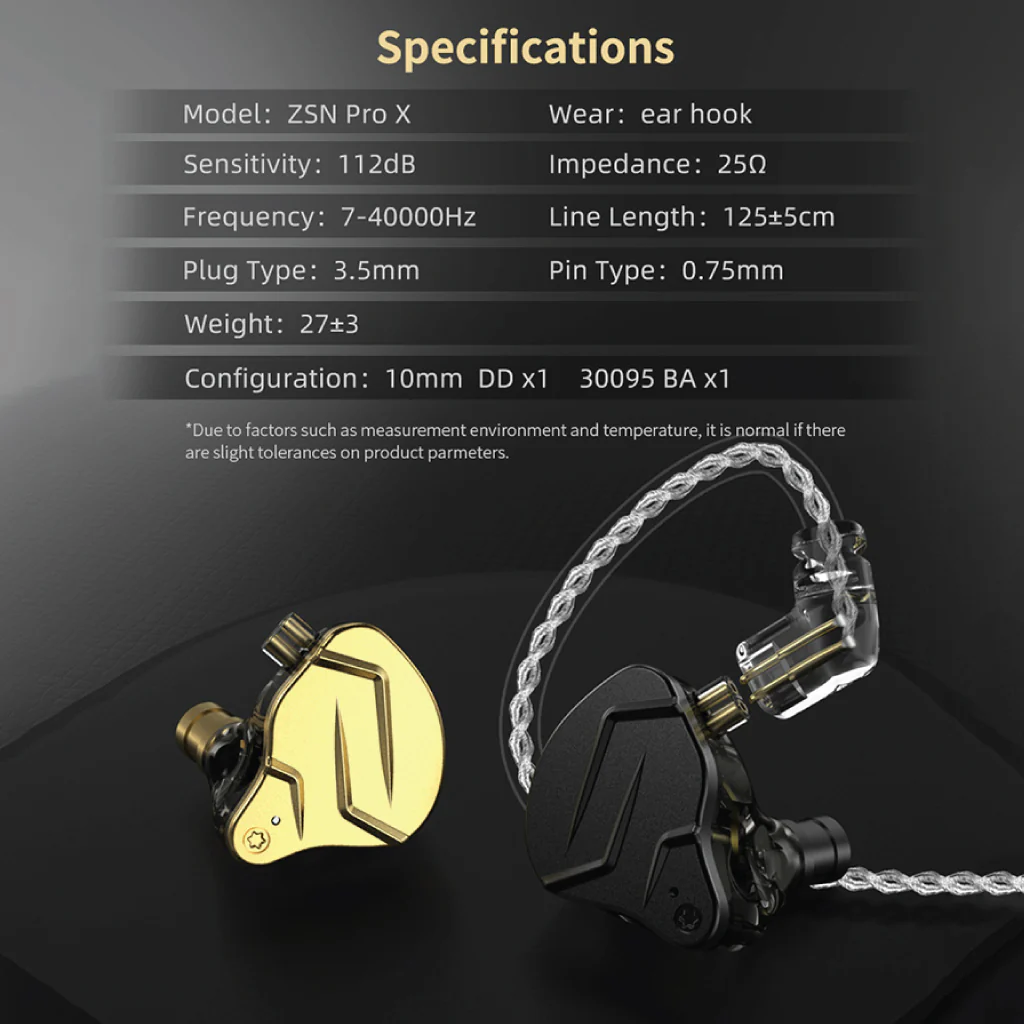 KZ - ZSN Pro X  1 DD + 1 BA Hybrid IEM - Image 20