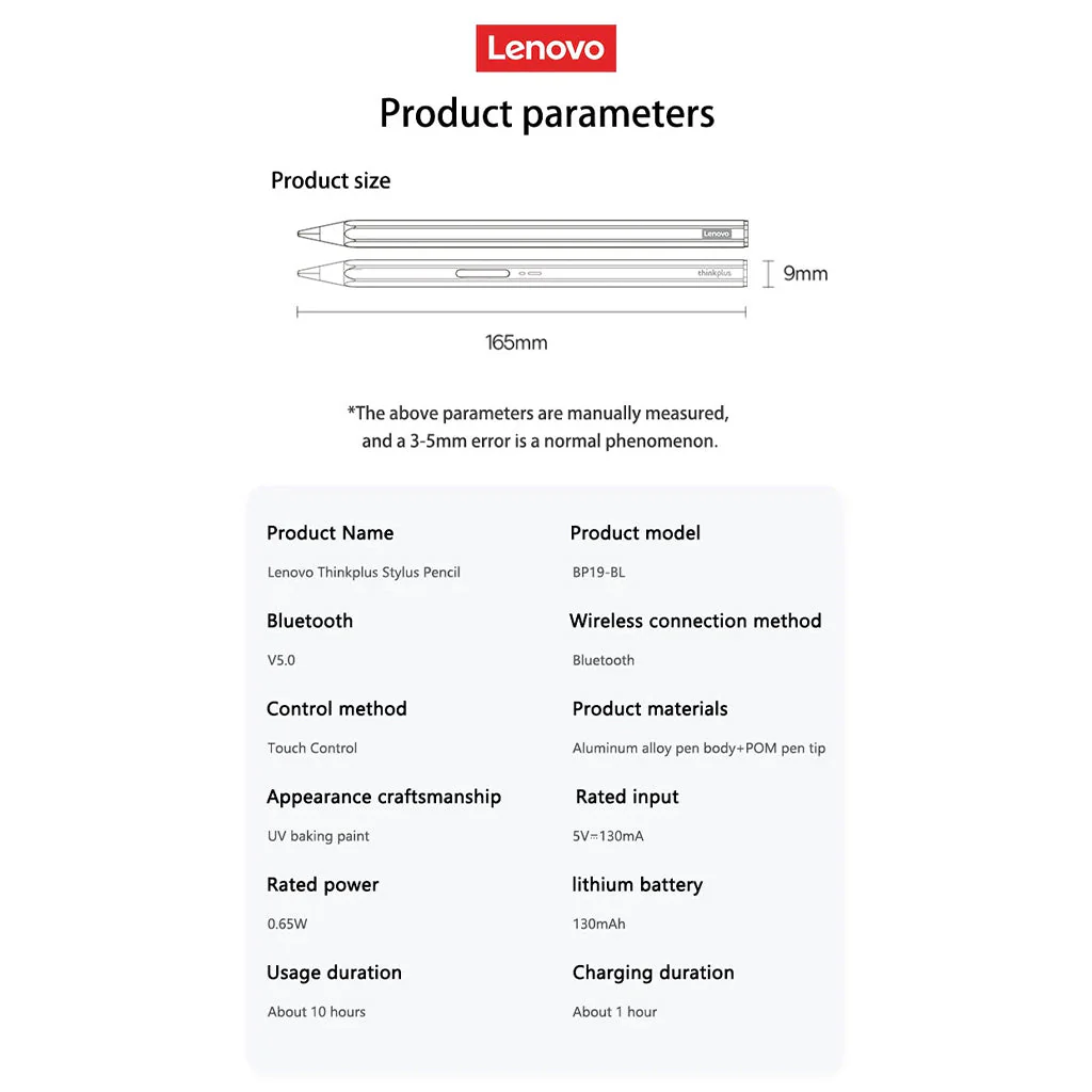 Lenovo Thinkplus BP19 Universal Stylus Pen For Capacitive Screens (Demo Unit) - Image 8