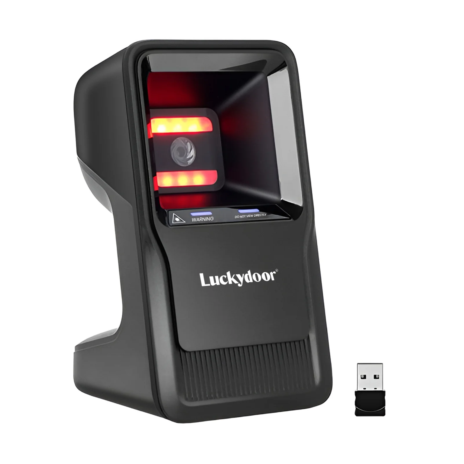 Luckydoor- 2D & 1D USB Wireless Small Square Omnidirectional Barcode Scanner - Image 5