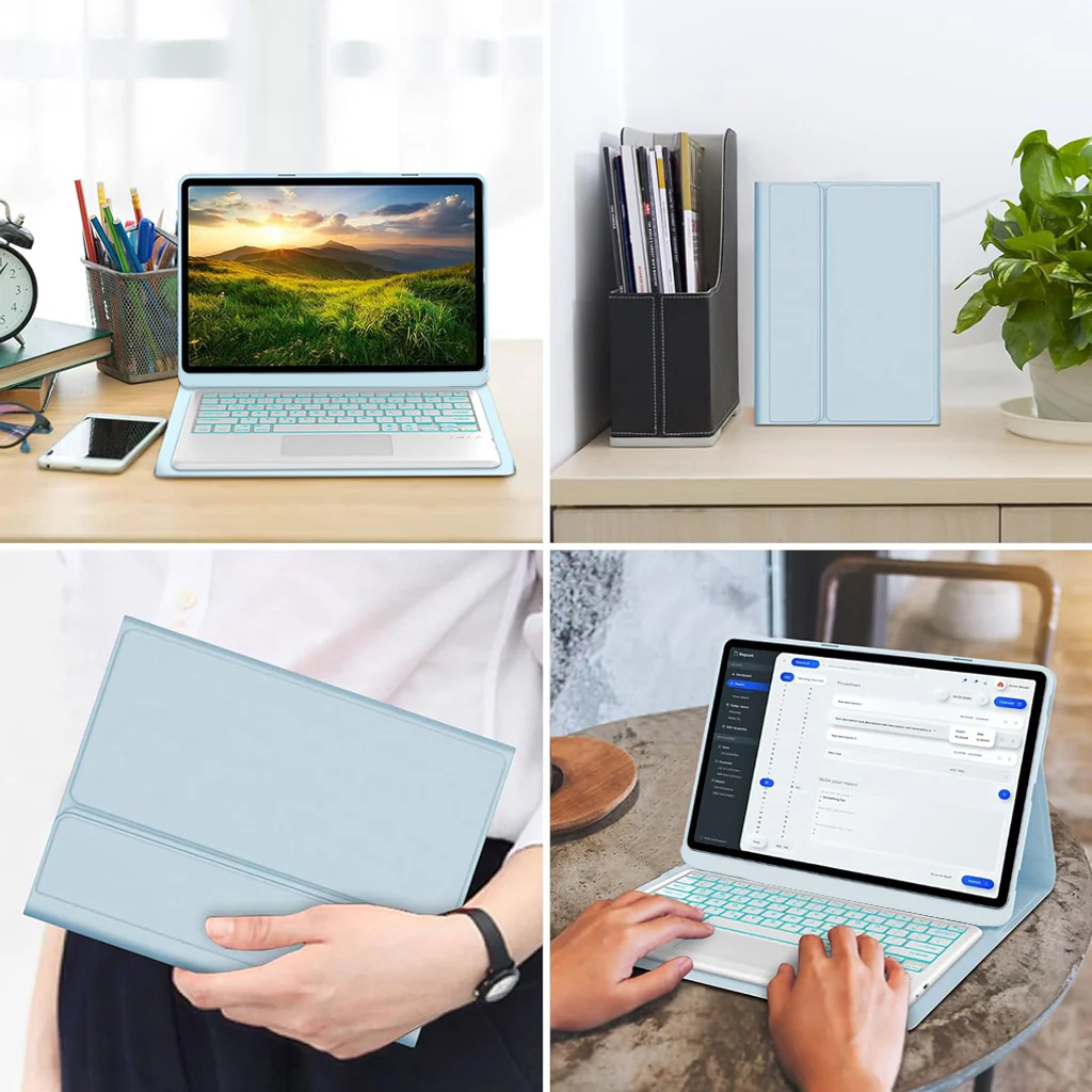 LX103T Keyboard Case Cover for Lenovo Tab M10 FHD Plus 2nd Gen/ K10 10.3 - Image 11